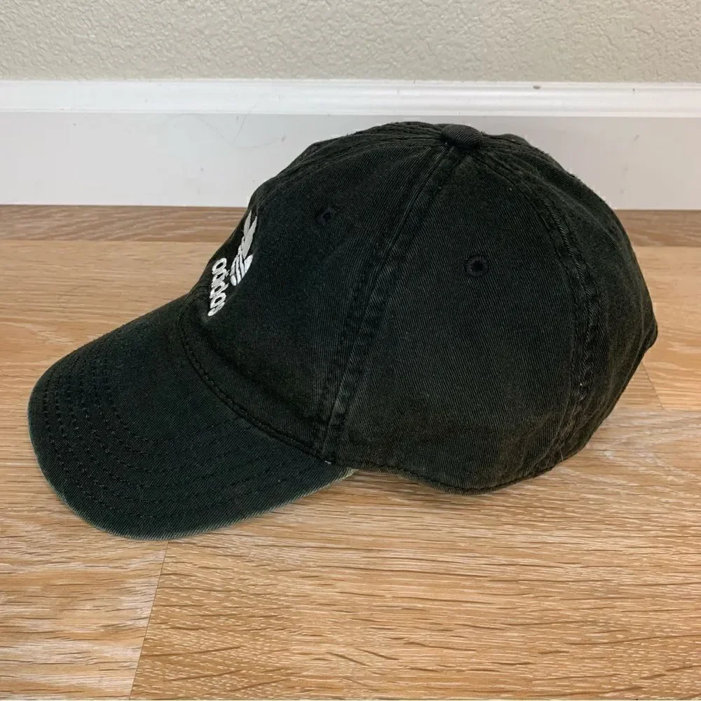 Adidas Vintage Unisex Black Adjustable Strapback Hat
